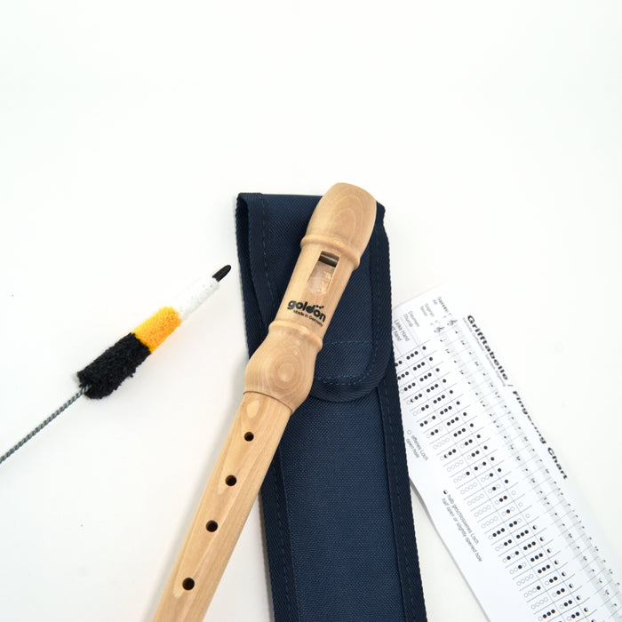 Goldon Recorder C-Soprano Baroque Fingering in Recorder Bag