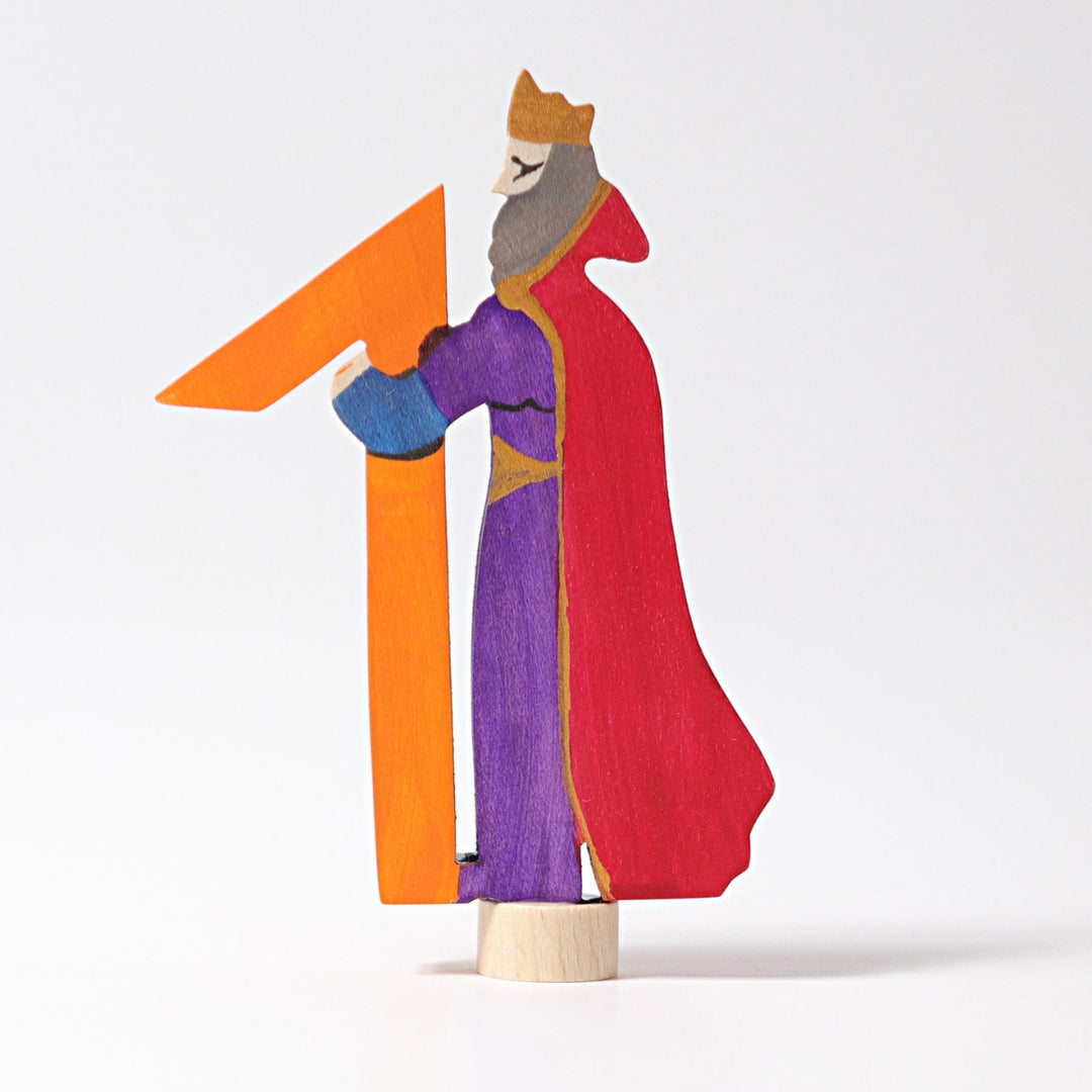 GR-04910 Grimm’s Fairytale Number 1 King Candle Holder Decoration