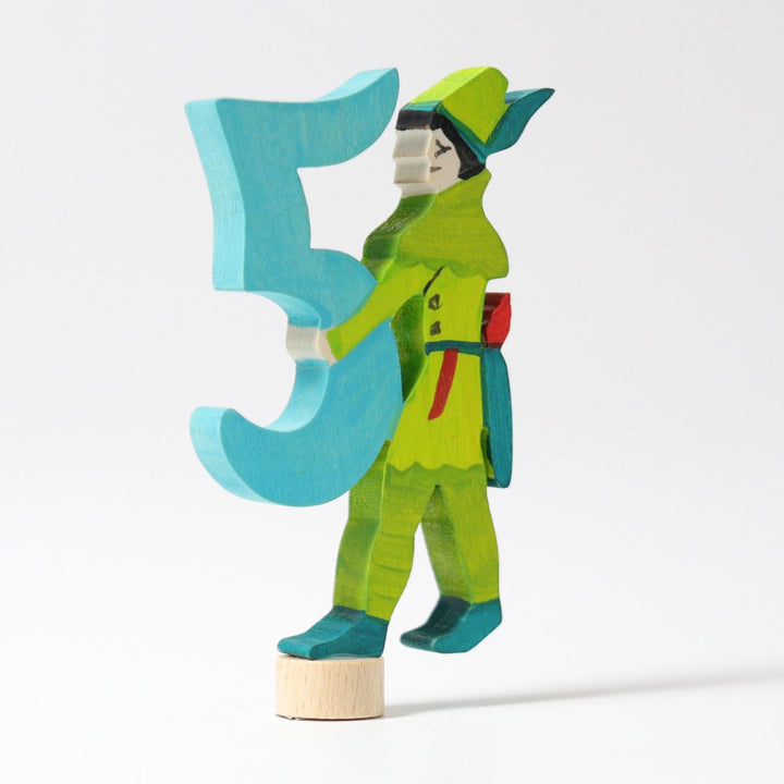 GR-04951 Grimm’s Fairytale Number 5 Robin Hood Candle Holder Decoration