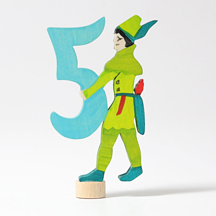 GR-04951 Grimm’s Fairytale Number 5 Robin Hood Candle Holder Decoration