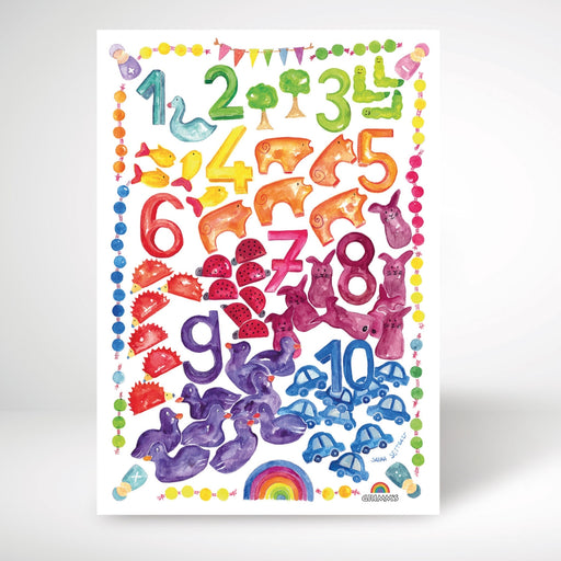 GR-99820 Grimm's Art Print World of Numbers