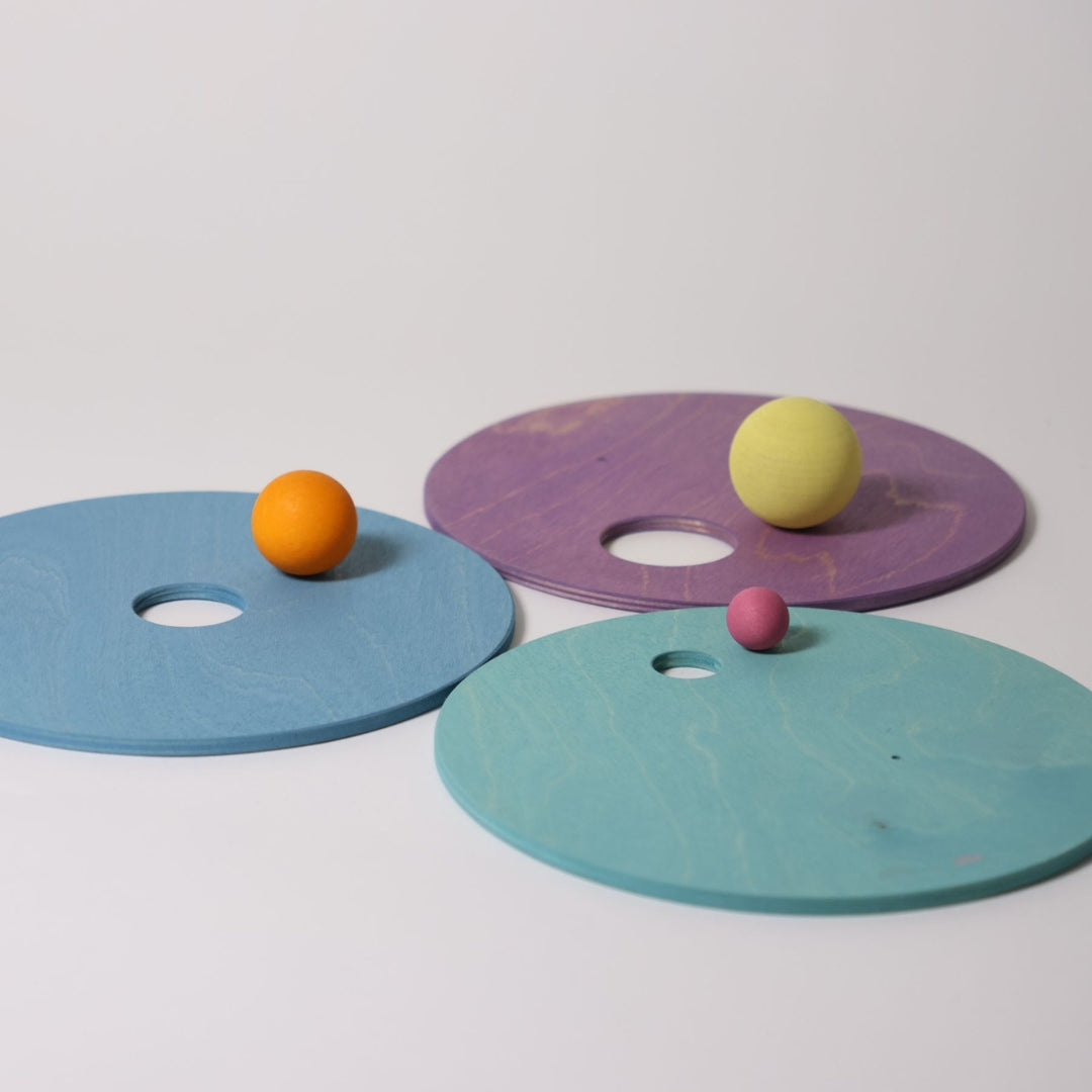 Grimm's Ball and Disc Set for Stapelstein Cool Pastel from Australia