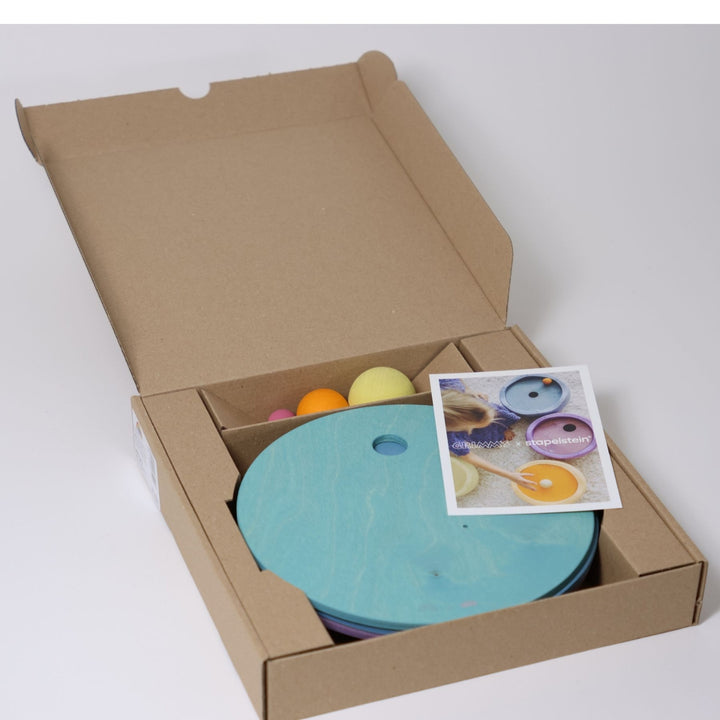 Grimm's Ball and Disc Set for Stapelstein Cool Pastel from Australia