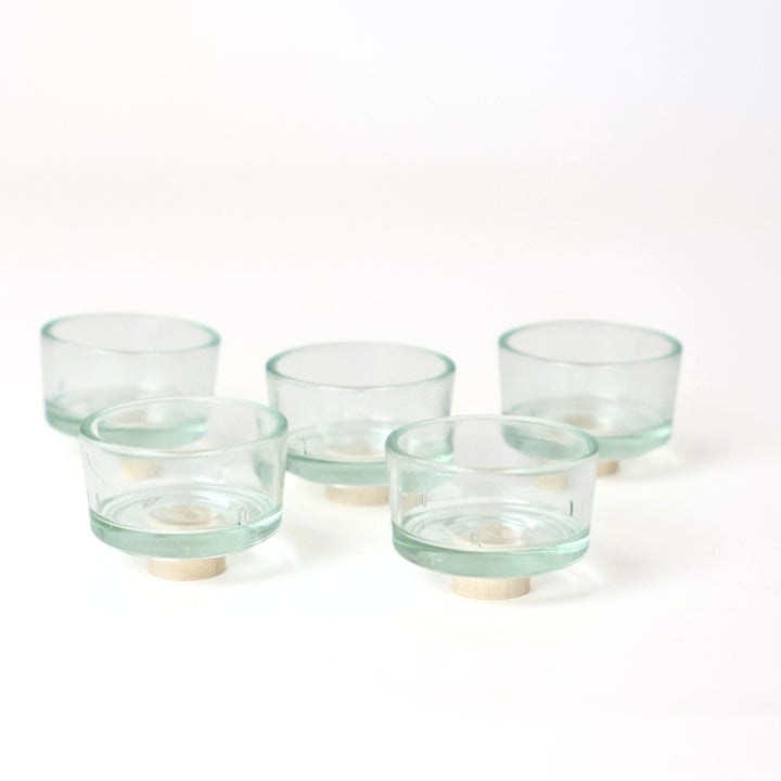 Grimm's Glass Candle Holders for Tealights