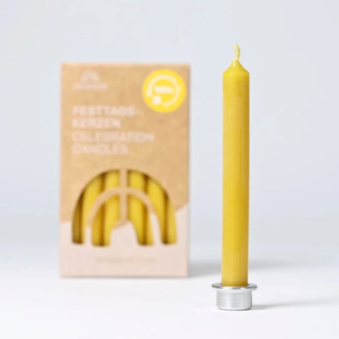 Grimm's Candles Beeswax 100% - Amber, Set of 12 (2026) - Online, Australia