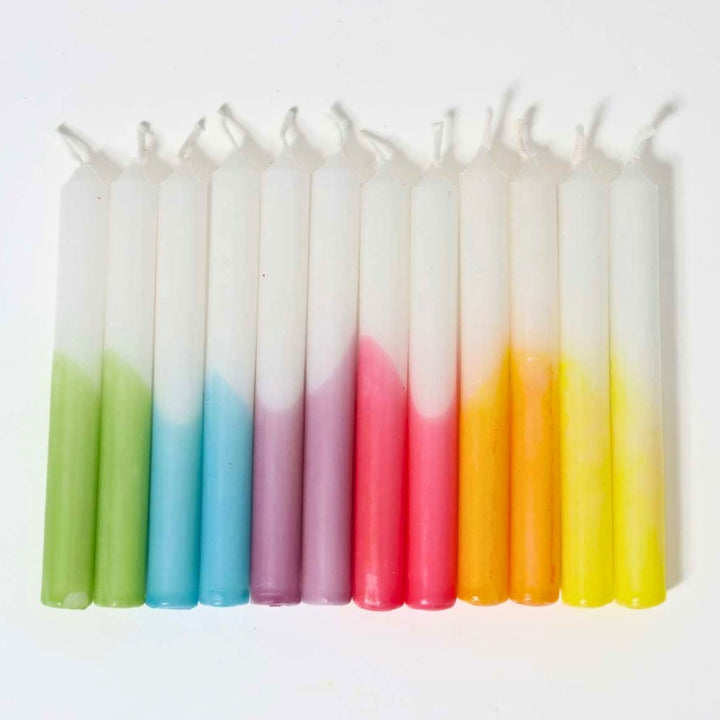 Grimm's Candles - Rainbow Dip-Dye,  Set of 12 - Online, Australia
