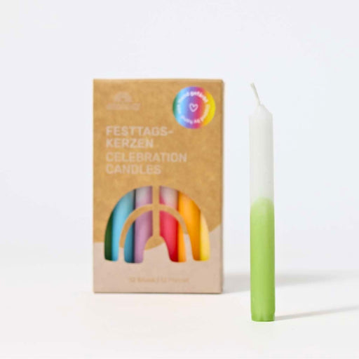 Grimm's Candles - Rainbow Dip-Dye,  Set of 12 - Online, Australia