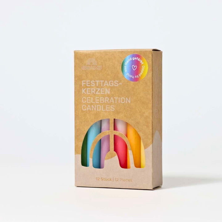 Grimm's Candles - Rainbow Dip-Dye,  Set of 12 - Online, Australia