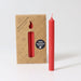 GR-05113 Grimm's Candles Red 10% Beeswax Pack of 12