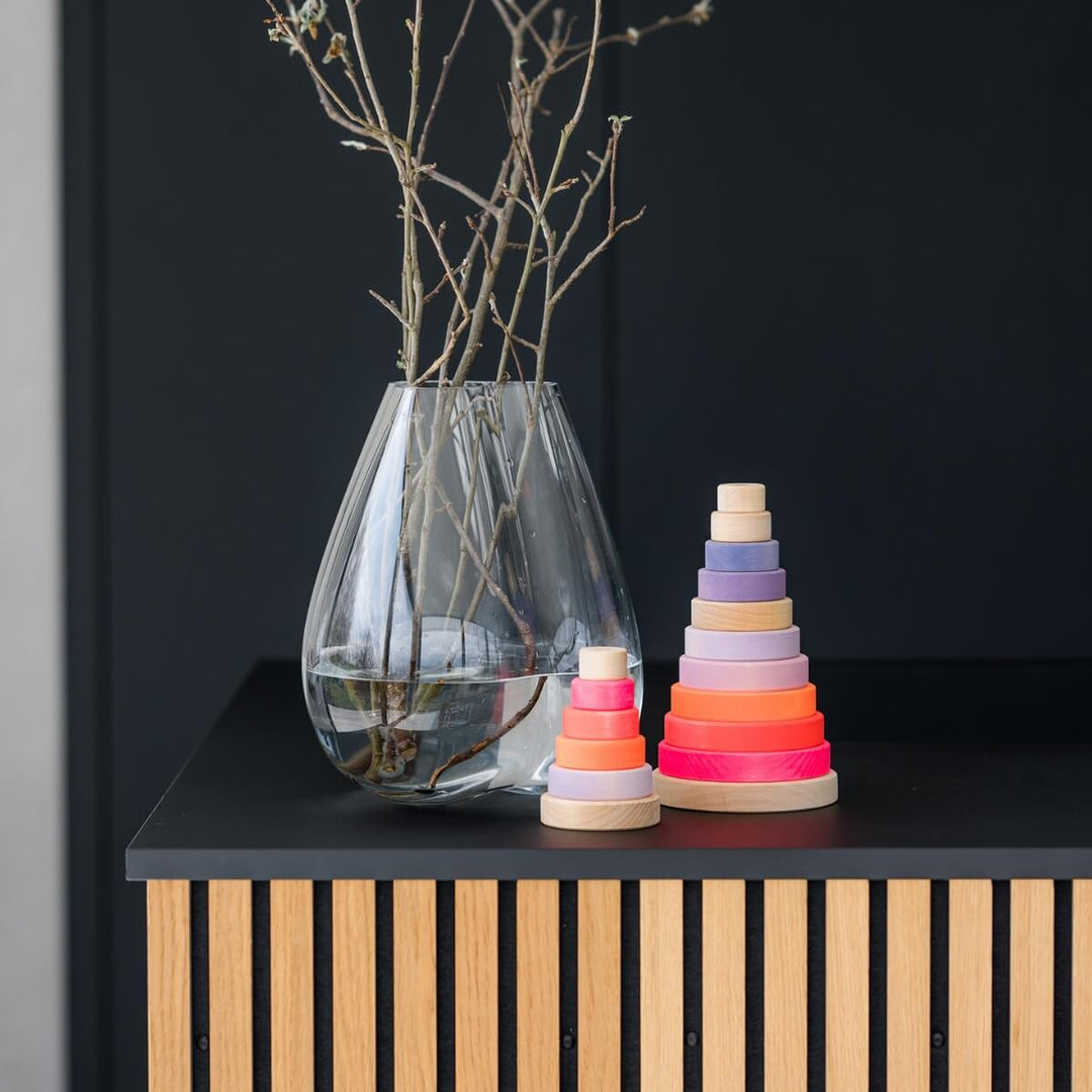 Stacking Tower Conical Large - Neon Pink (2023)