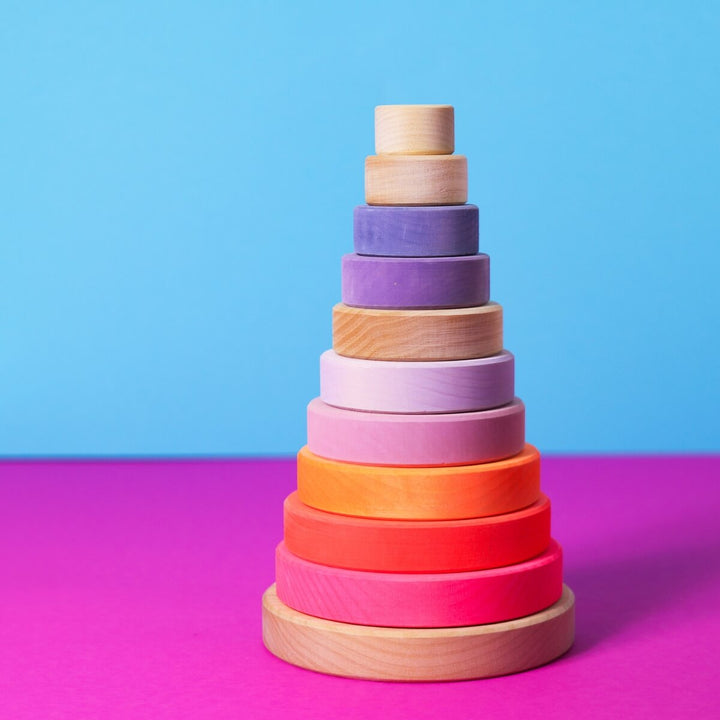 Stacking Tower Conical Large - Neon Pink (2023)
