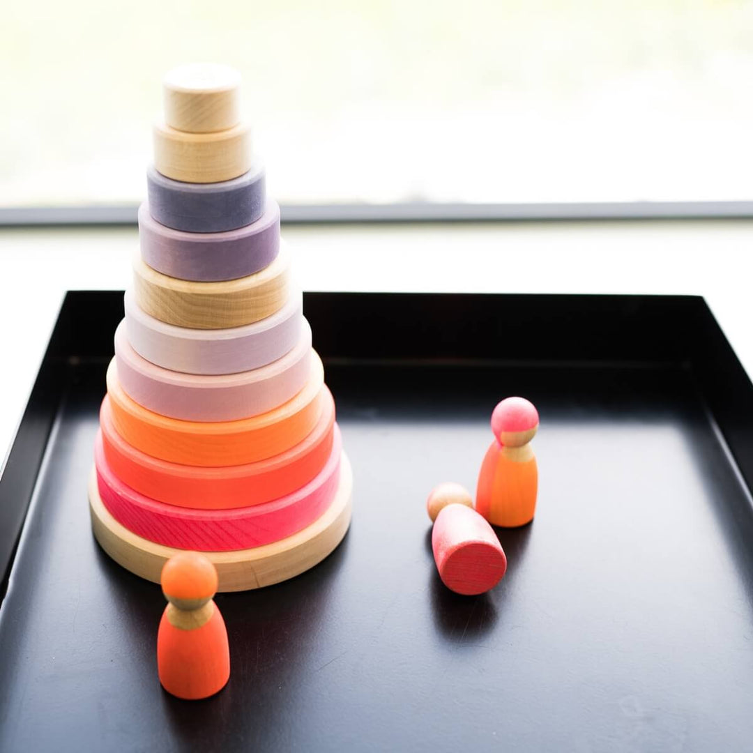 Stacking Tower Conical Large - Neon Pink (2023)