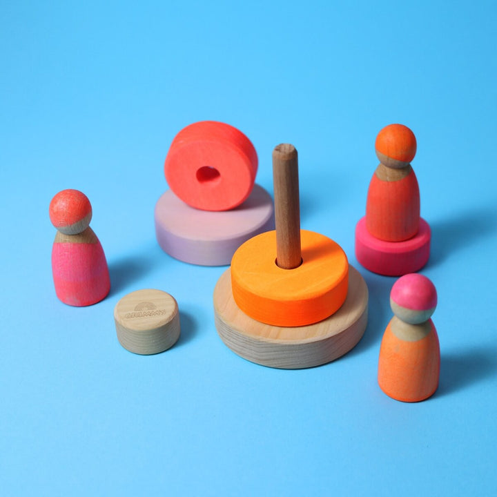 GR-15000 Grimm's Conical Stacking Tower Small Pink