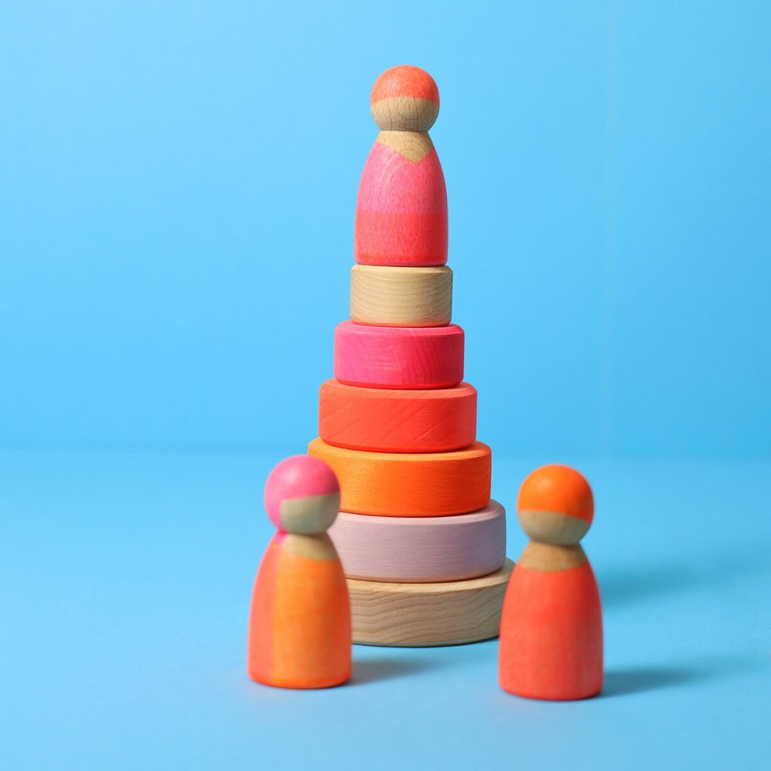GR-15000 Grimm's Conical Stacking Tower Small Pink