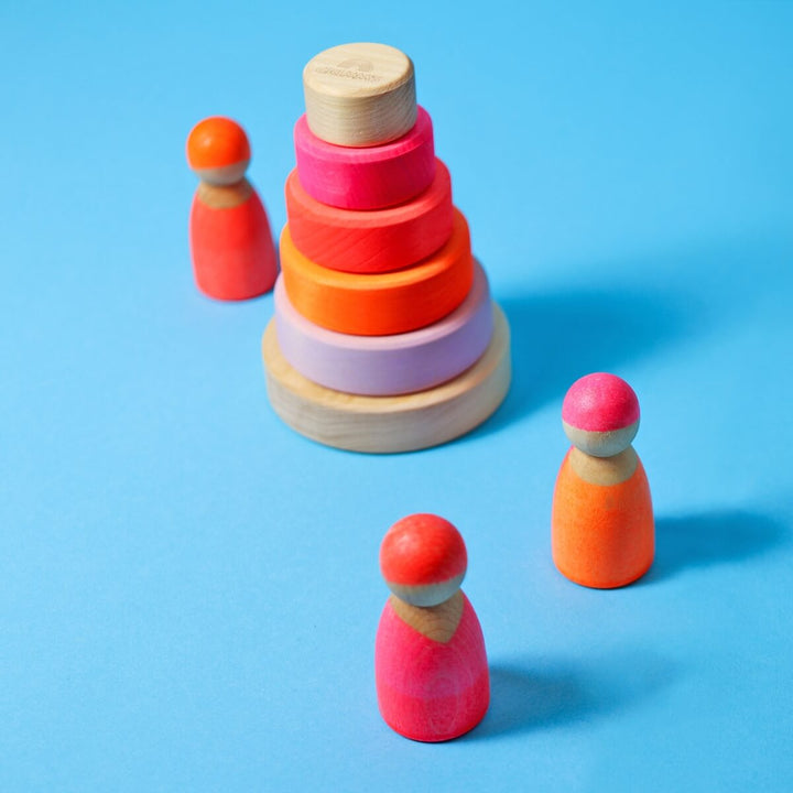 GR-15000 Grimm's Conical Stacking Tower Small Pink