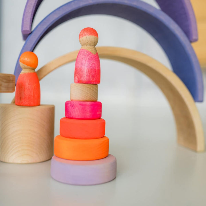 GR-15000 Grimm's Conical Stacking Tower Small Pink