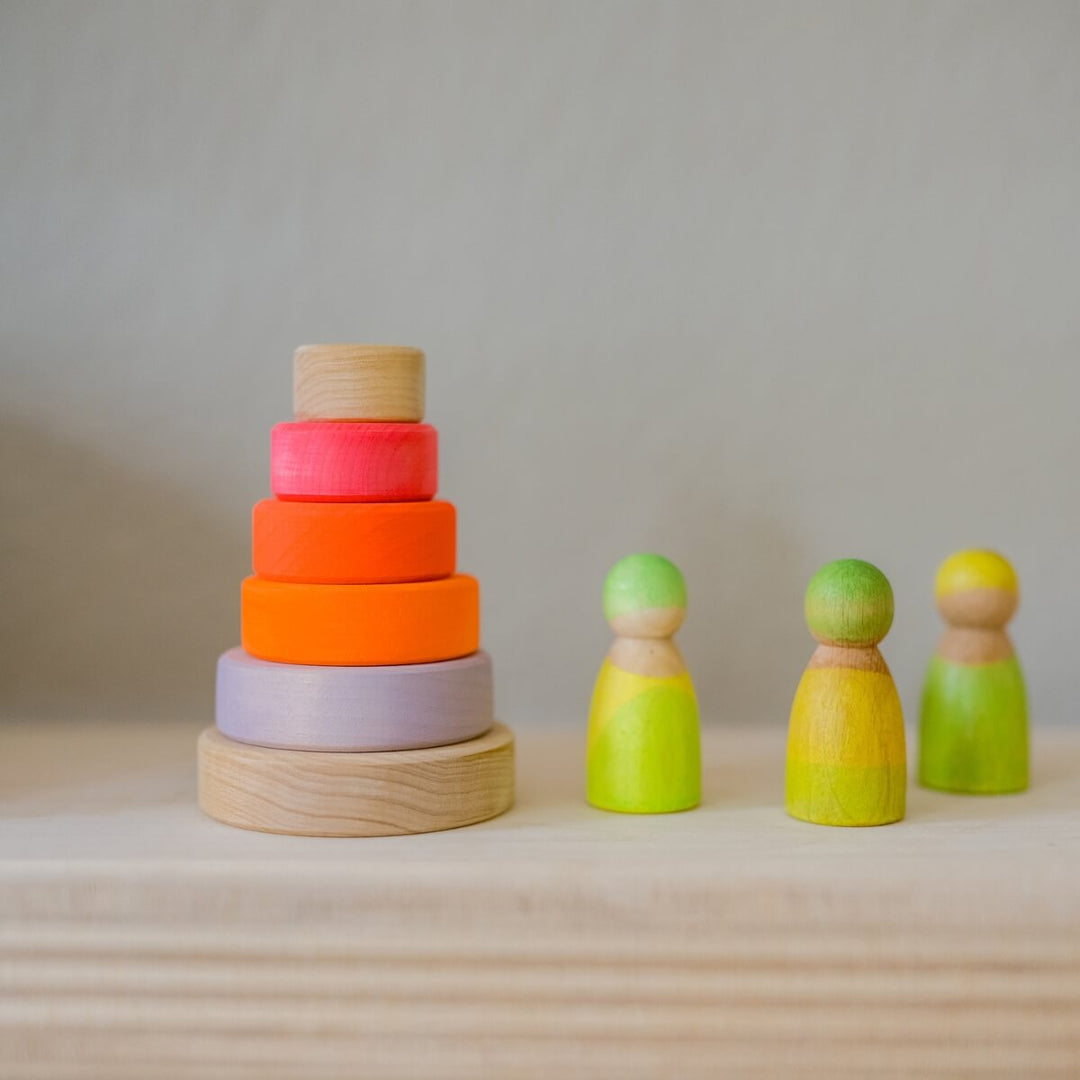 GR-15000 Grimm's Conical Stacking Tower Small Pink