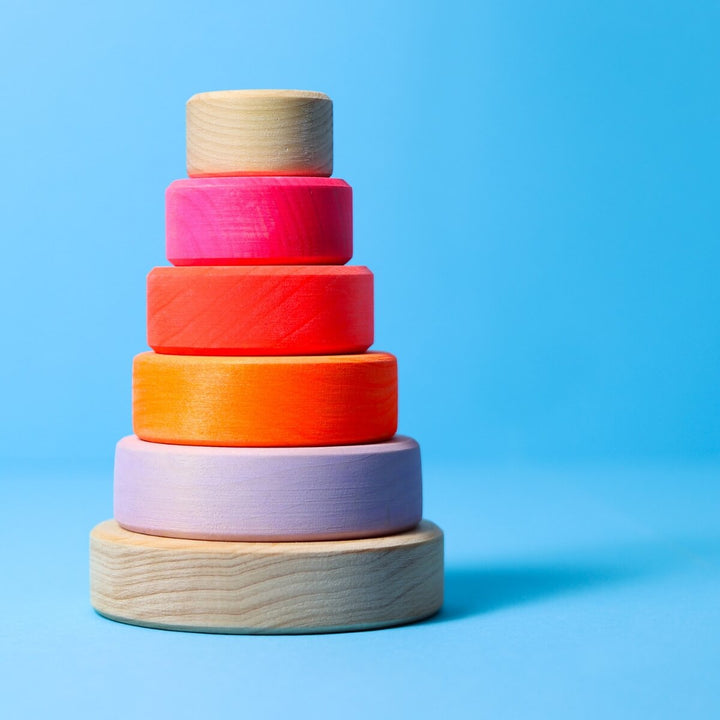 GR-15000 Grimm's Conical Stacking Tower Small Pink