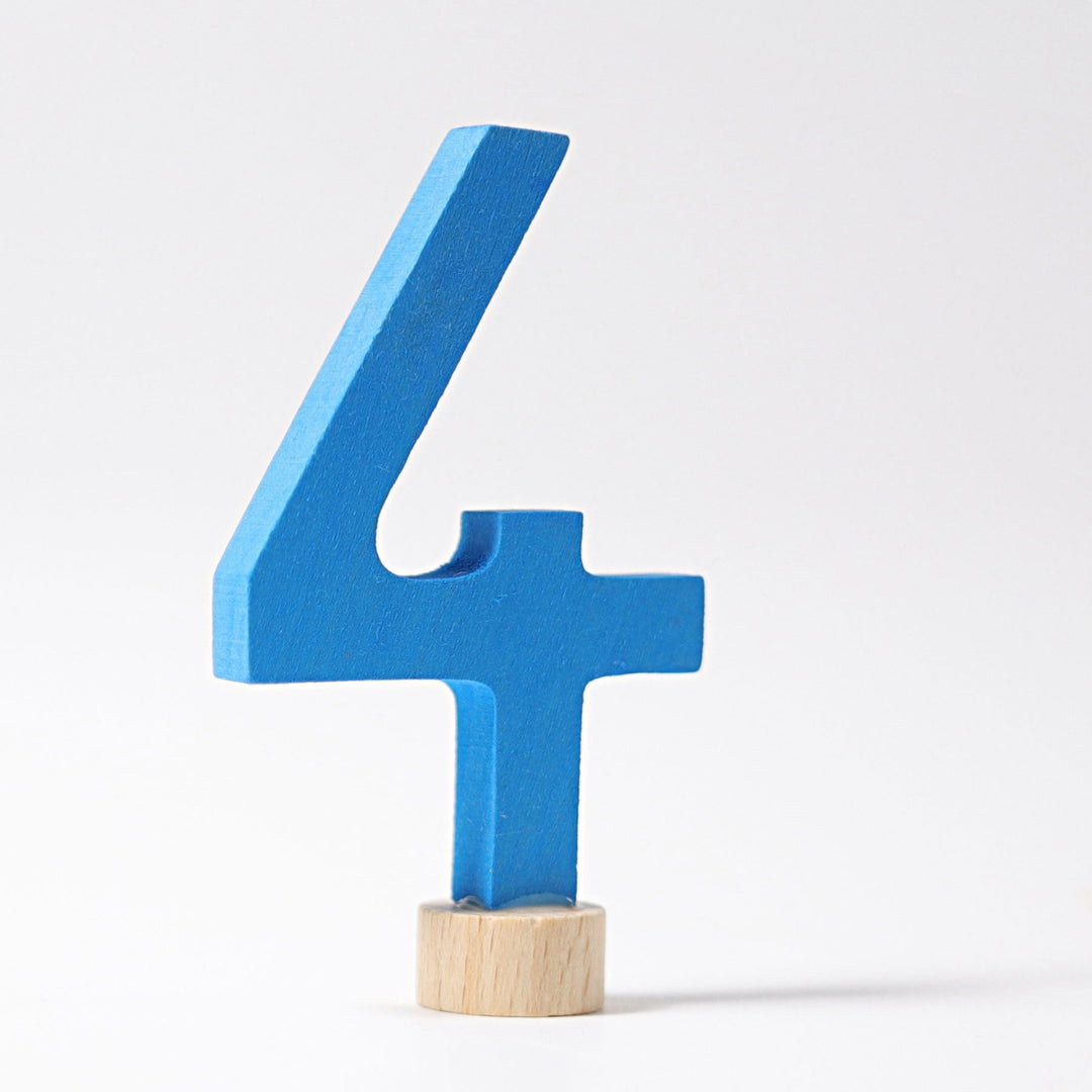 GR-04604 Grimm's Number 4 Candle Holder Decoration