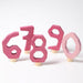 GR-04402 Grimm's Decorative Numbers Set 6 7 8 9 0 Pink