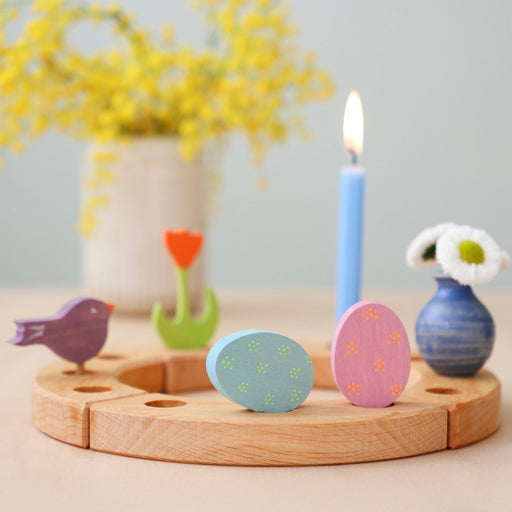 Grimm's Easter Eggs Floral Set Candle Holder Decoration from Australia