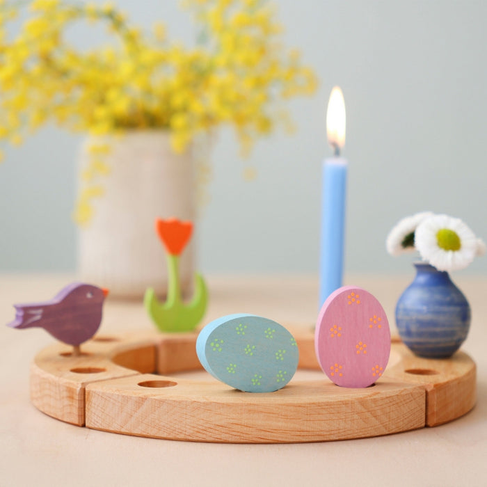 Grimm's Easter Eggs Floral Set Candle Holder Decoration from Australia