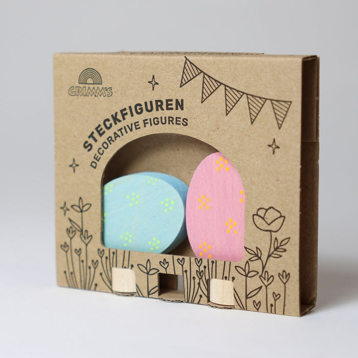 Grimm's Easter Eggs Floral Set Candle Holder Decoration from Australia