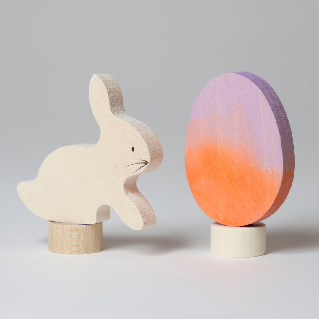 Grimm's Easter Set Orange Candle Holder Decoration from Australia