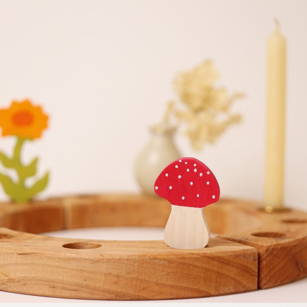 GR-03305 Grimm's Fly Agaric Mushroom Candle Holder Decoration