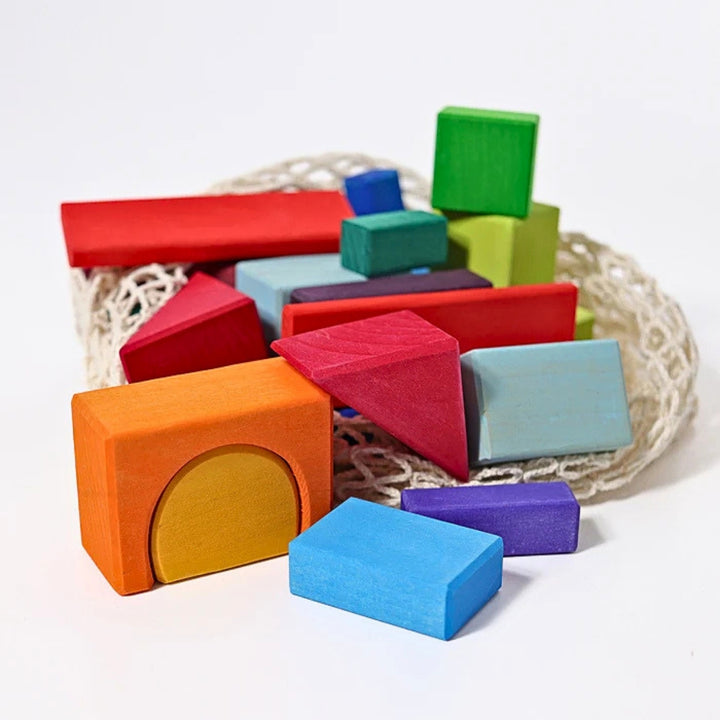 Grimm's 30 Colored Geo-Blocks - Online, Australia