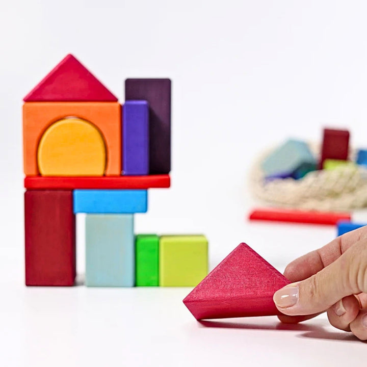 Grimm's 30 Colored Geo-Blocks - Online, Australia