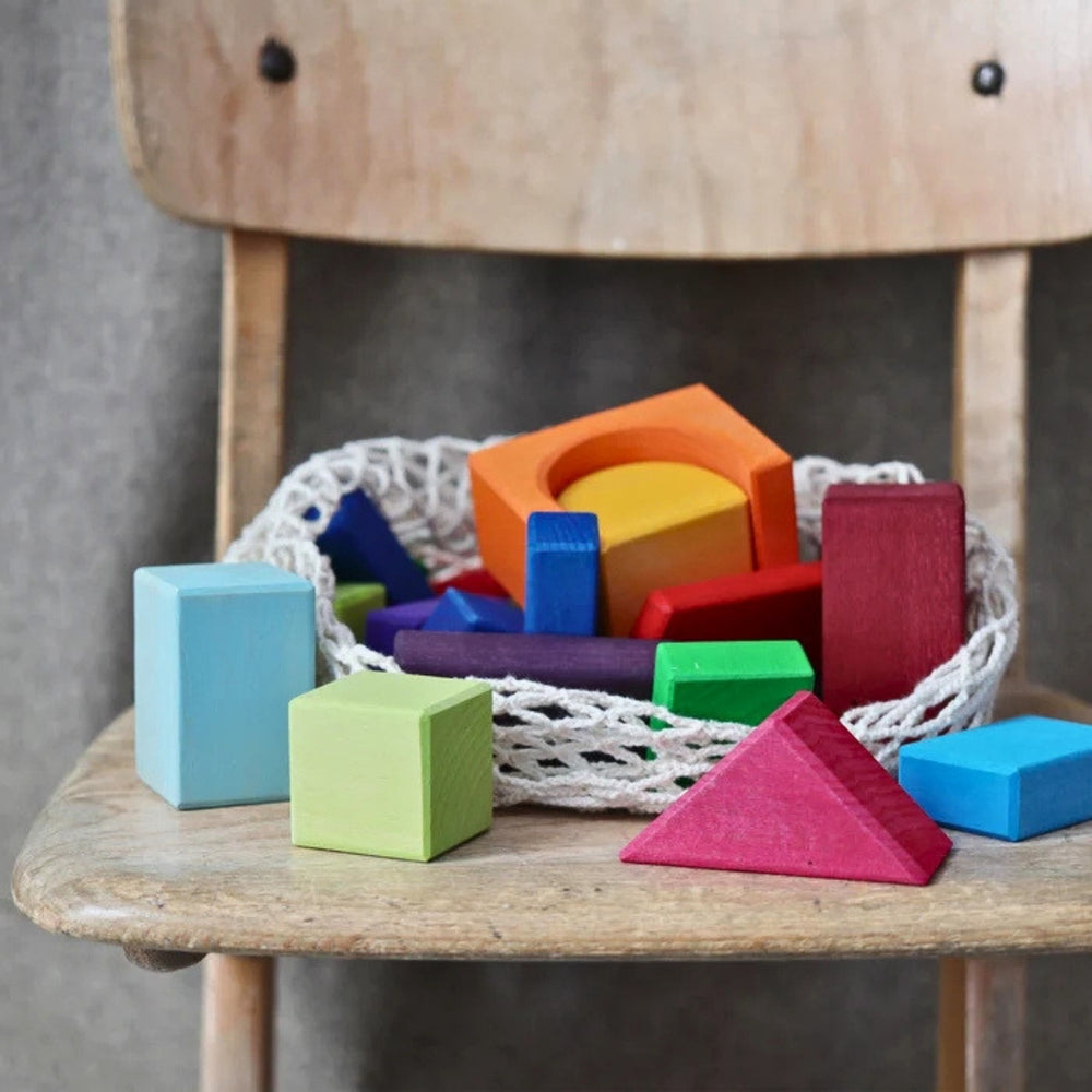 Grimm's 30 Colored Geo-Blocks - Online, Australia