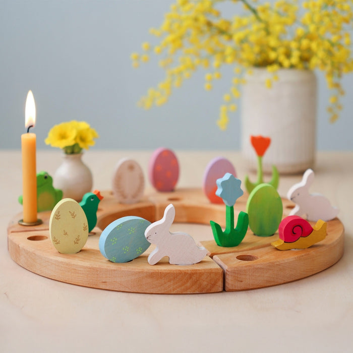 Grimm's Green Easter Set Candle Holder Decoration from Australia
