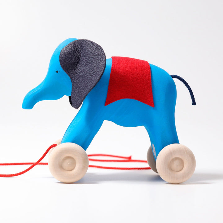 GR-09070 Grimm's Pull Along Handcarved Elephant Otto