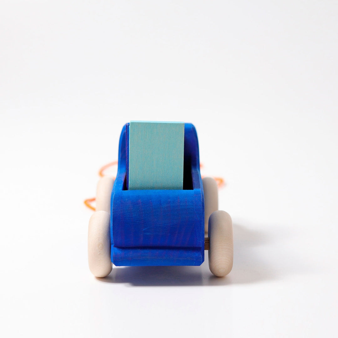 GR-09040 Grimms Large Blue Pull Along Truck