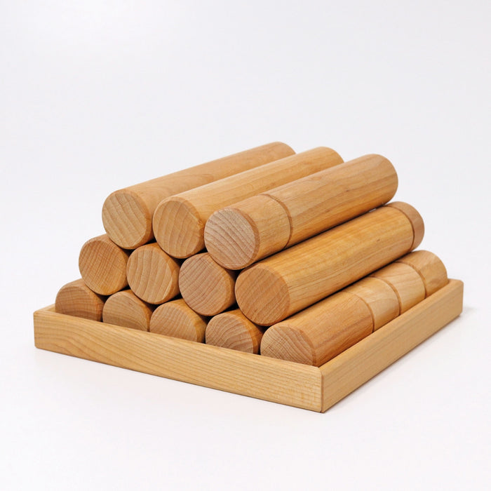  GR-10171 Grimm's Large Building Rollers Natural