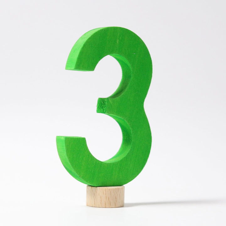 GR-04603 Grimm's Number 3 Candle Holder Decoration