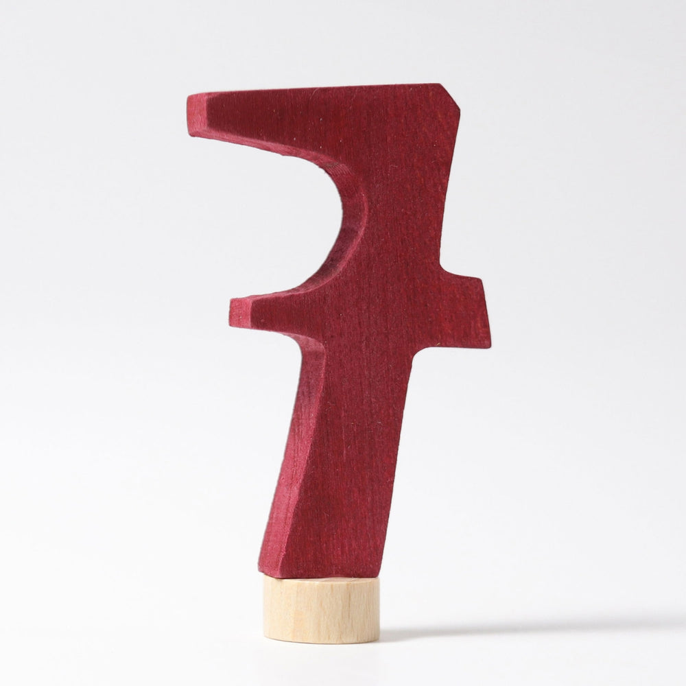 GR-04570 Grimm's Number 7 Candle Holder Decoration Anthroposophical