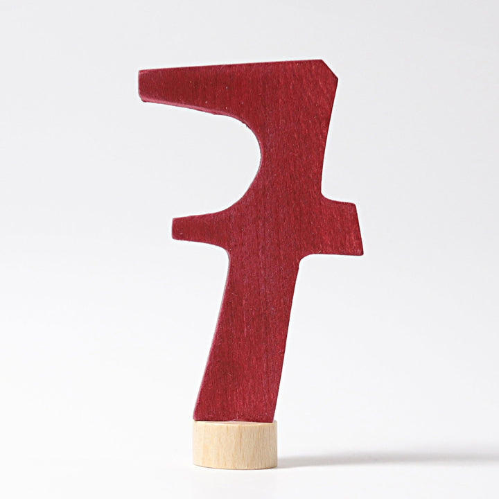 GR-04570 Grimm's Number 7 Candle Holder Decoration Anthroposophical
