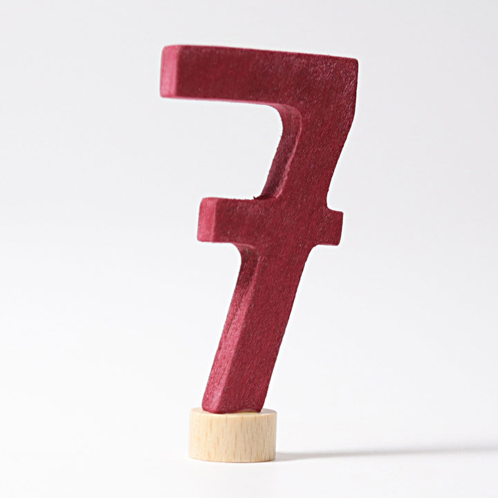 GR-04607 Grimm's Number 7 Candle Holder Decoration