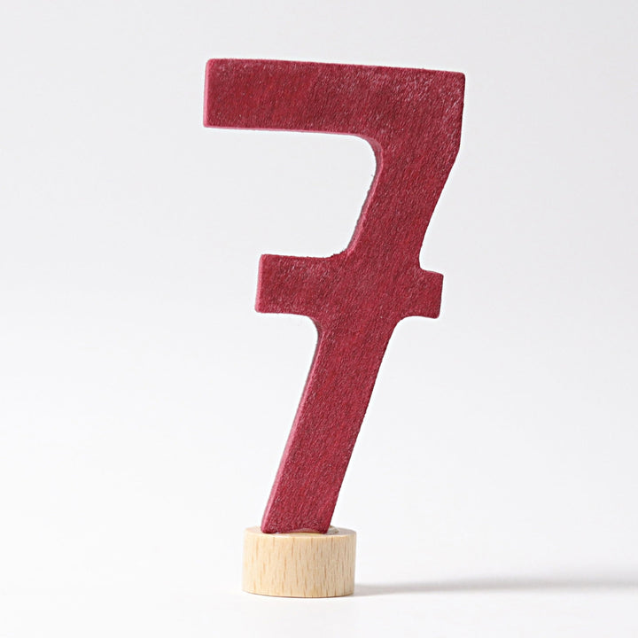 GR-04607 Grimm's Number 7 Candle Holder Decoration