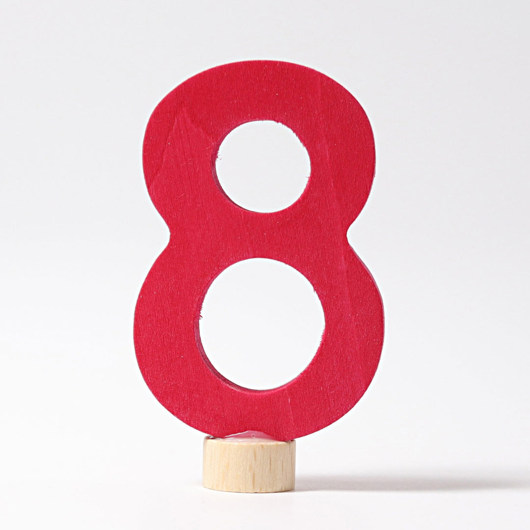 GR-04608 Grimm's Number 8 Candle Holder Decoration
