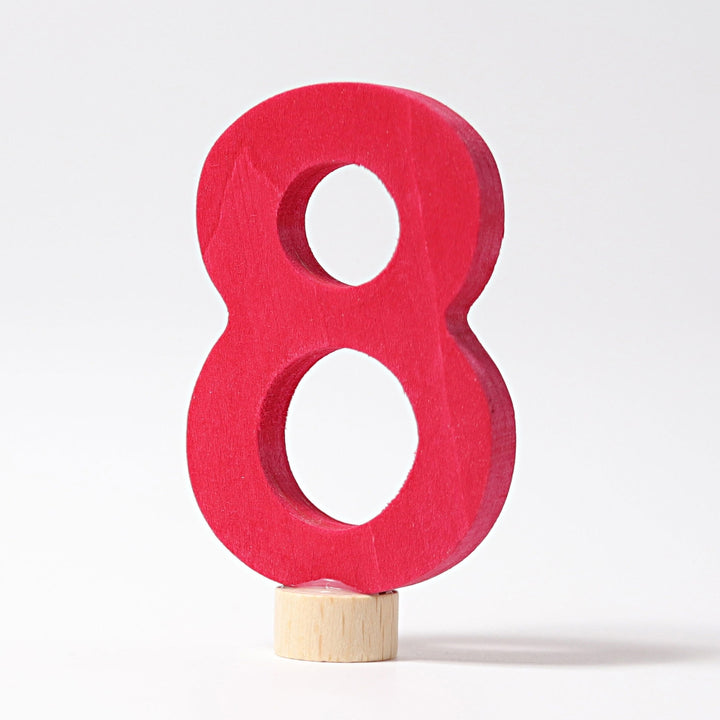 GR-04608 Grimm's Number 8 Candle Holder Decoration