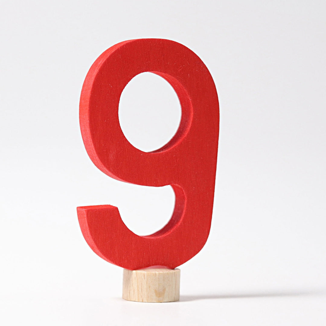 GR-04609 Grimm's Number 9 Candle Holder Decoration