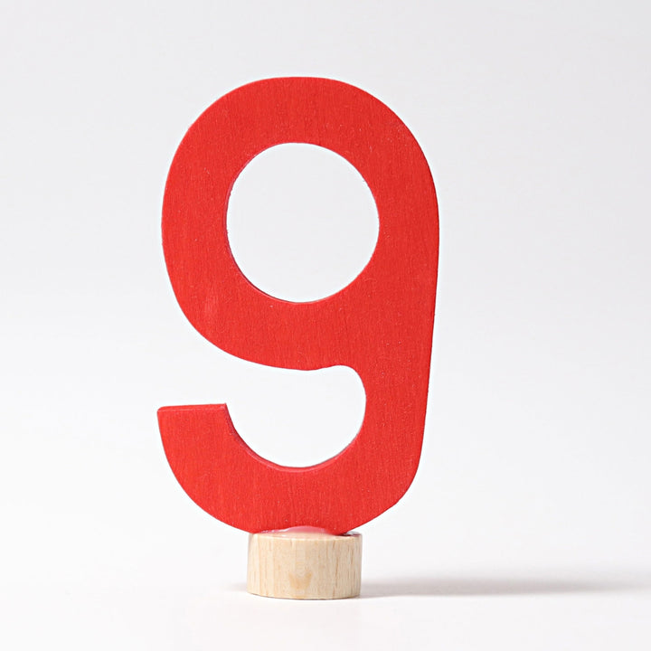 GR-04609 Grimm's Number 9 Candle Holder Decoration