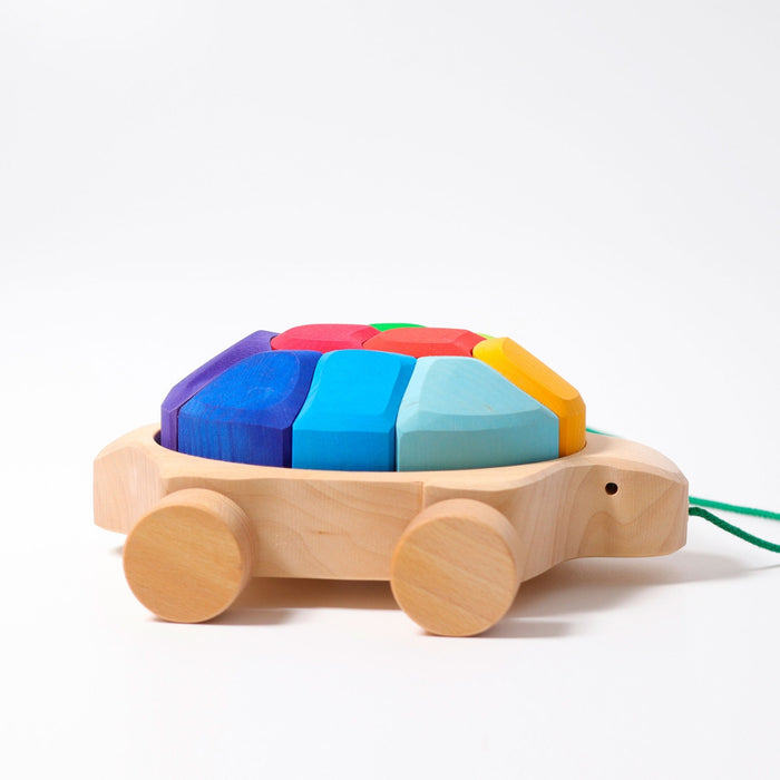 GR-09011 Grimm's Pull Along Rainbow Turtle