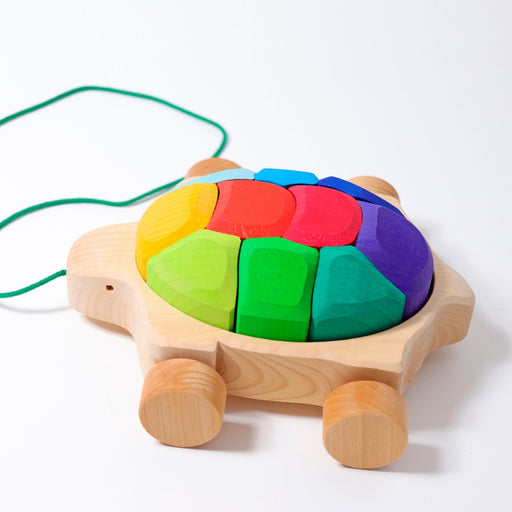 GR-09011 Grimm's Pull Along Rainbow Turtle