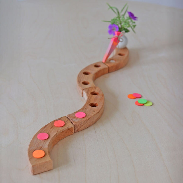 GR-03330 Grimm's School Cone Neon Pink Candle Holder Decoration