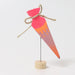 GR-03330 Grimm's School Cone Neon Pink Candle Holder Decoration