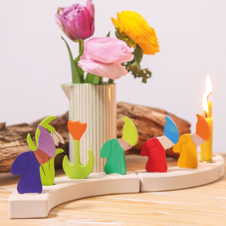 GR-03641 Grimm's Dwarf Spring Candle Holder Decoration